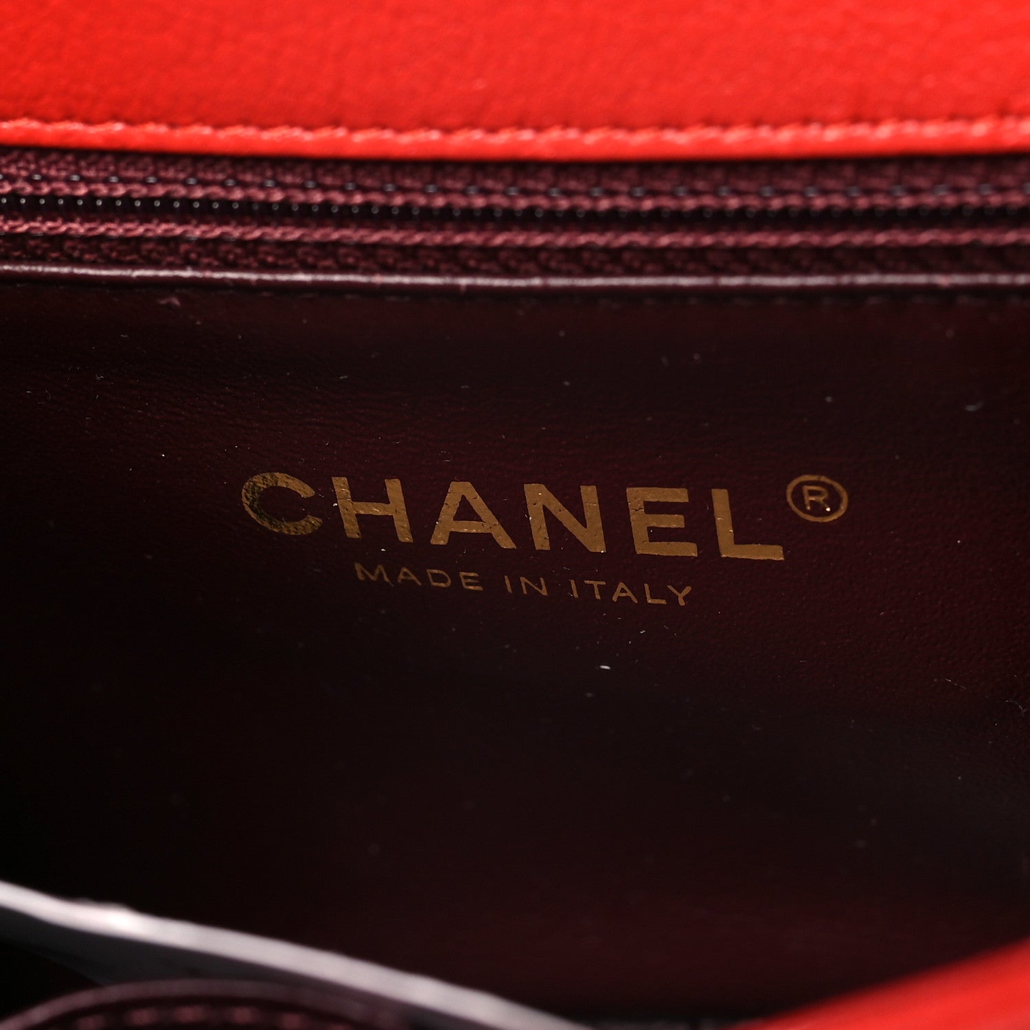 Chanel Shiny Goatskin Diagonal Quilted Small Flap Red 6 of 10