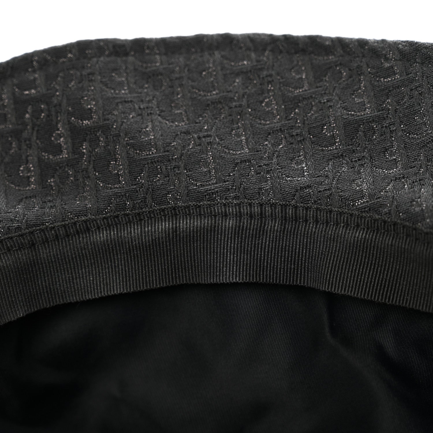 Christian Dior Polyester Cotton Monogram Trotter Bucket Hat 58 Black 9 of 10