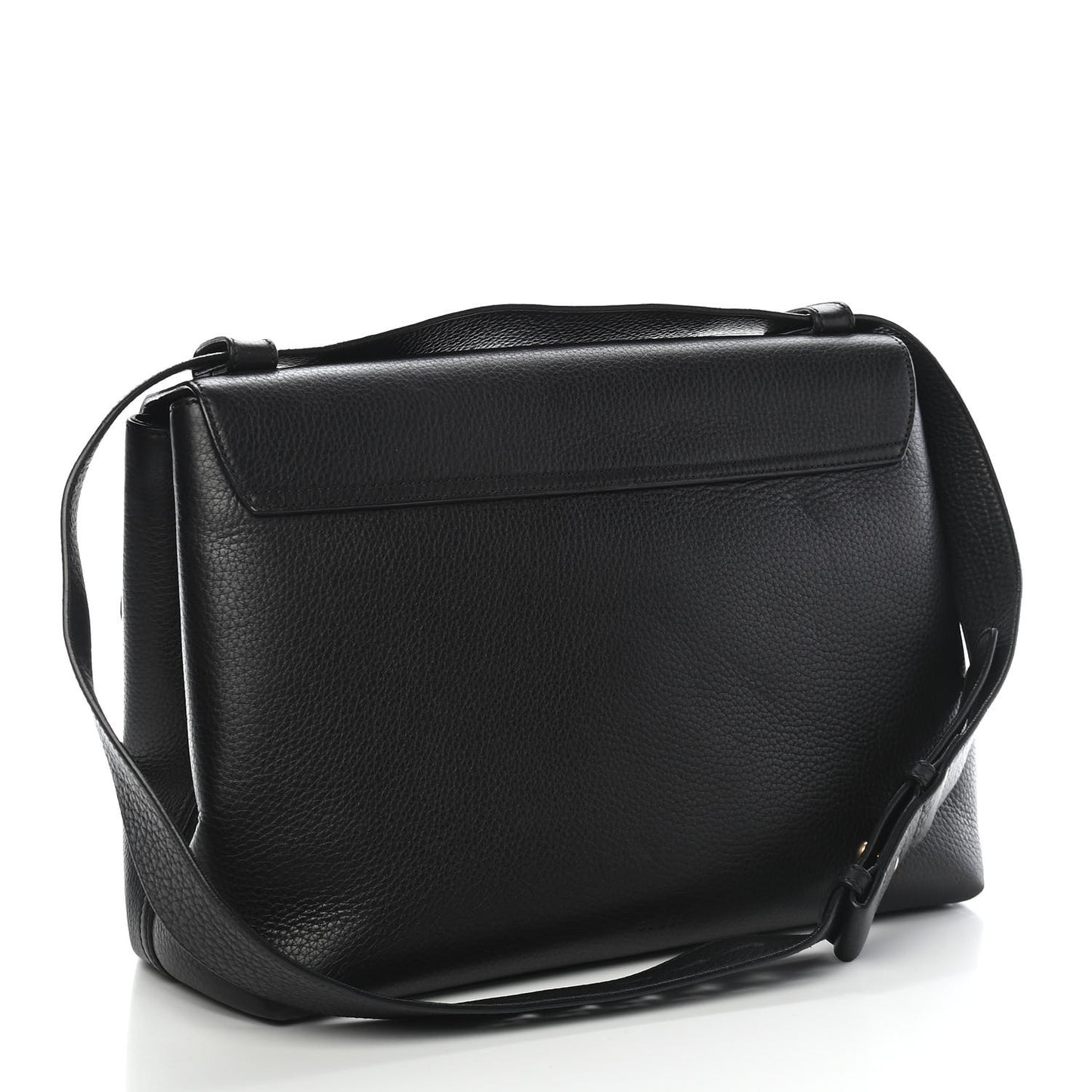 Calfskin Large GG Marmont Shoulder Bag Black