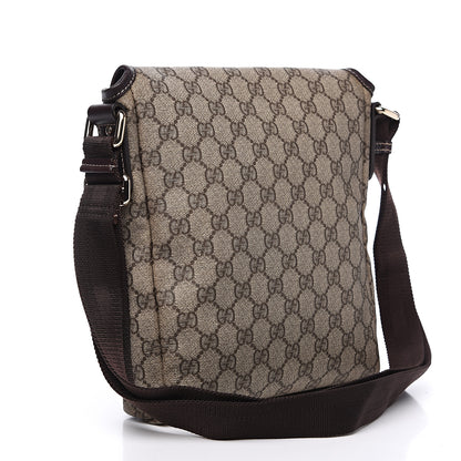 Gucci GG Plus Monogram Small Flap Messenger Bag Beige Dark Brown 2 of 9