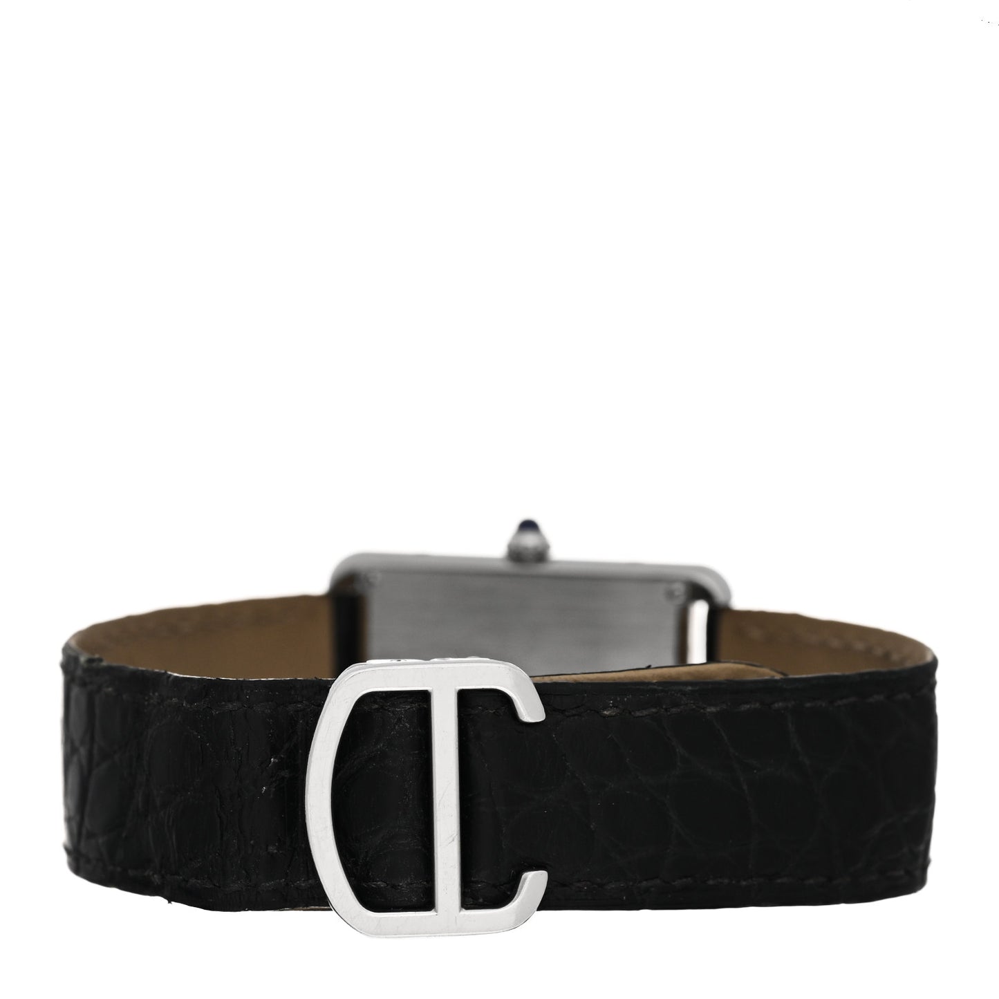 Stainless Steel Alligator 27mm Tank Solo Quartz Watch