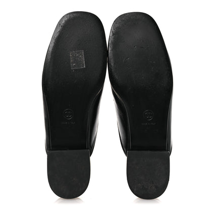 Chanel Shiny Calfskin Crystal CC Mules 41 Black 7 of 12