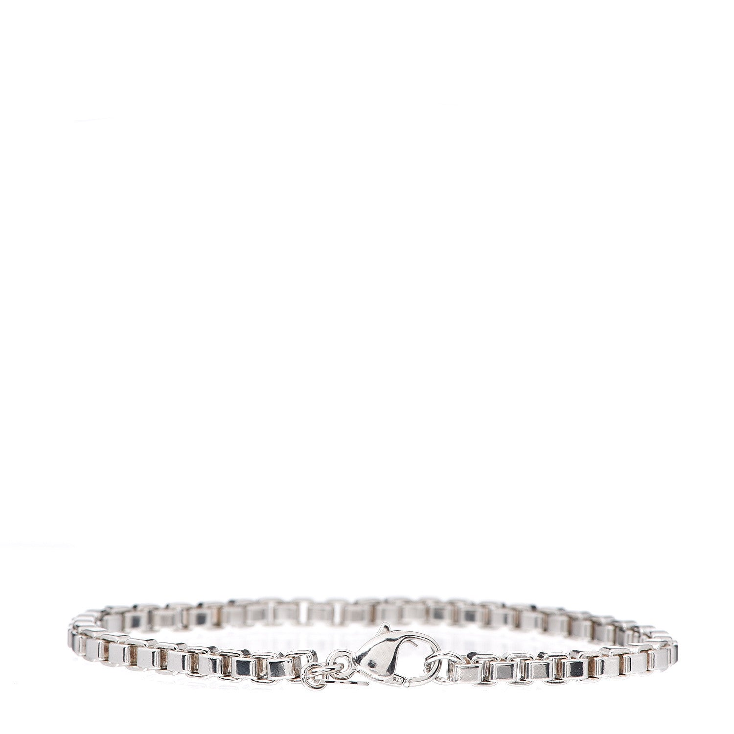 Tiffany Sterling Silver 4mm Venetian Link Bracelet 2 of 3