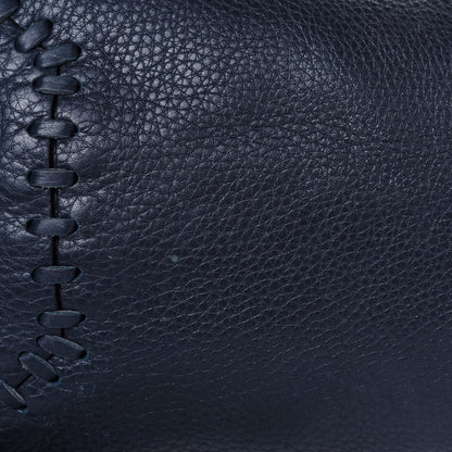 Valentino Garavani Grained Calfskin Rockstud C-Rockee Fringe Tote Deep Blue 10 of 17