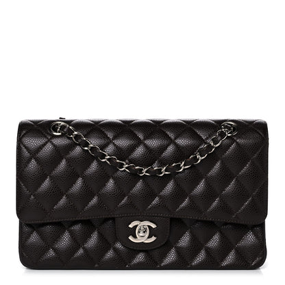 Chanel Caviar Quilted Medium Double Flap Dark Brown 1 of 11