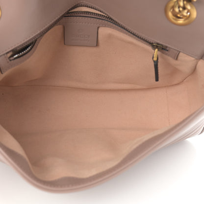 Gucci Calfskin Matelasse Small GG Marmont Shoulder Bag Porcelain Rose 4 of 10