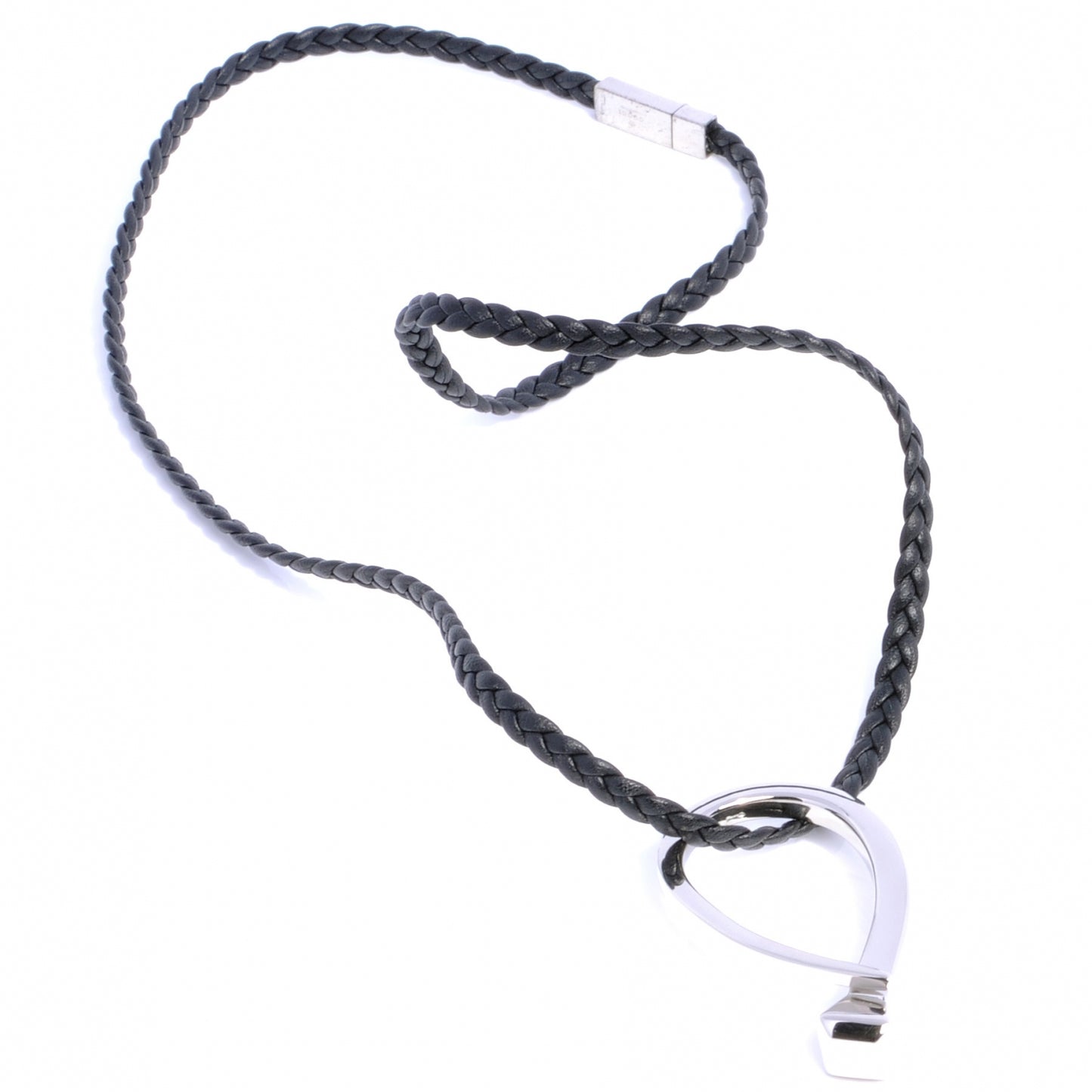 Sterling Silver Rope Chiodo Nail Necklace