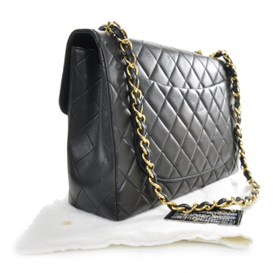 Chanel Lambskin Jumbo Flap Black 3 of 12
