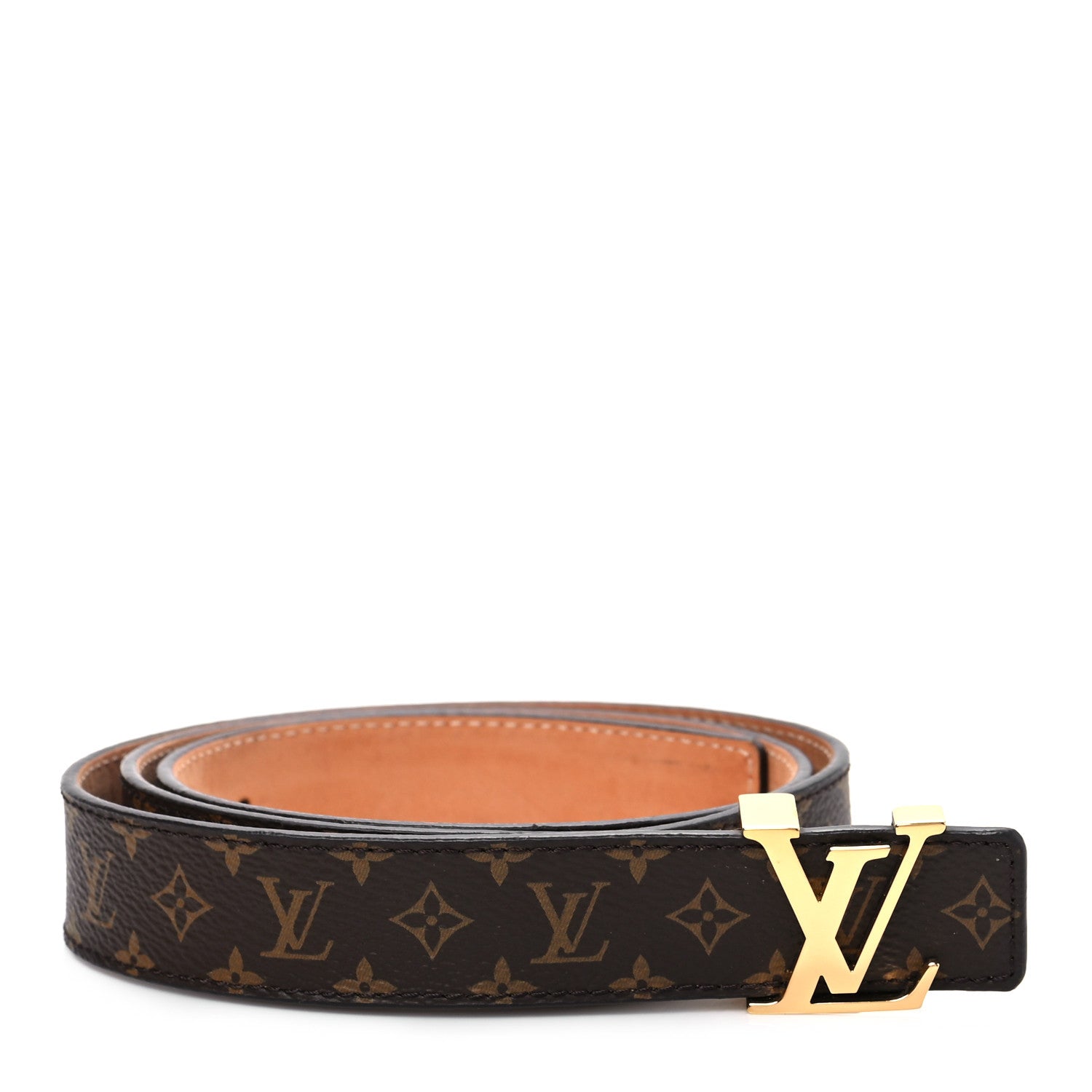 Louis Vuitton Calfskin Monogram 30mm LV Initiales Reversible Belt 80 32 Black 1 of 8