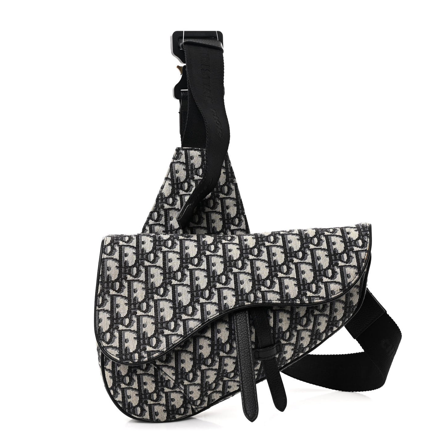 Oblique Mens Saddle Bag Blue