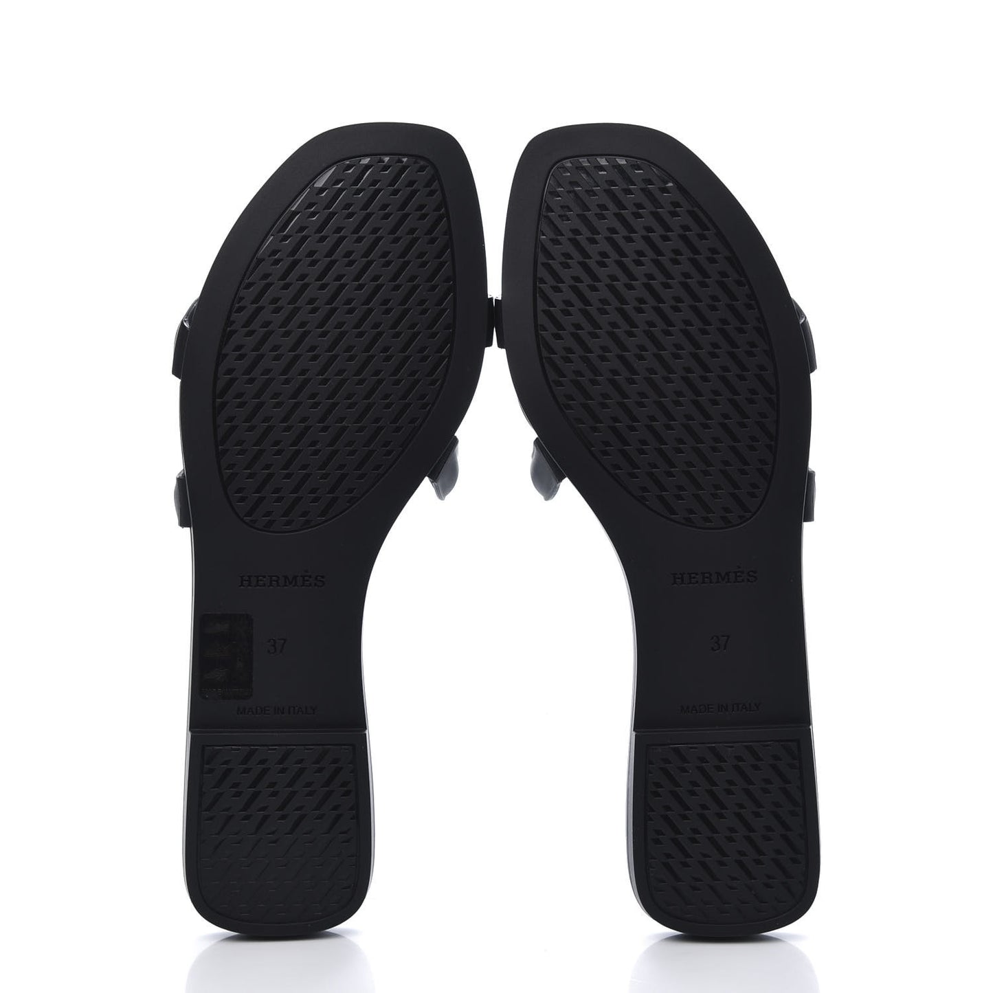 Rubber Aloha Sandals 37 Black