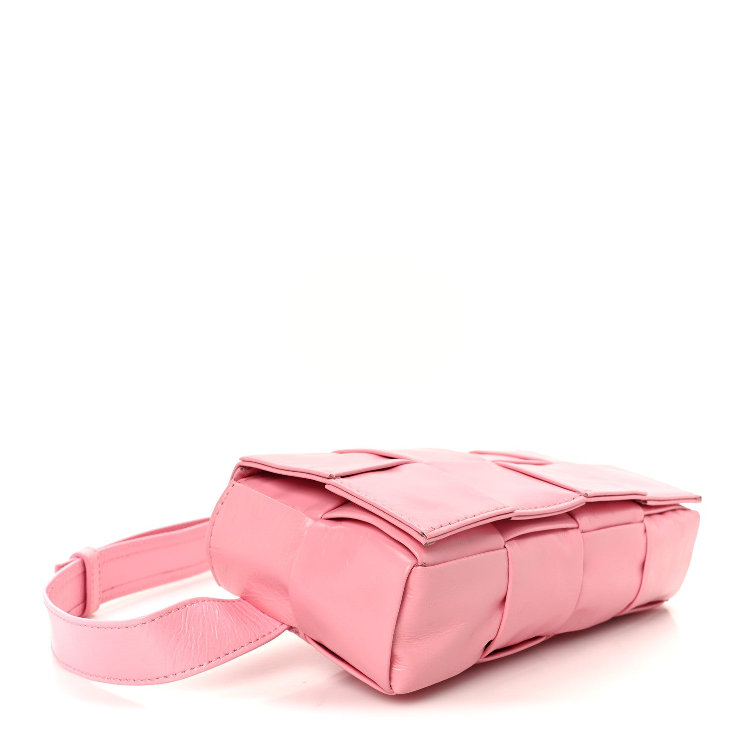 Bottega Veneta Paper Calfskin Intrecciato Cassette Belt Bag Ribbon 4 of 11