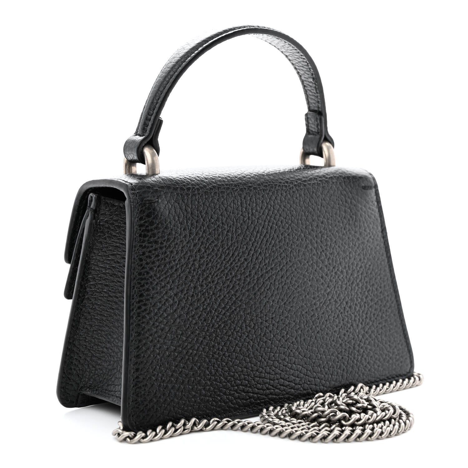 Gucci Dollar Calfskin Crystal Mini Dionysus Top Handle Bag Black Crystal 3 of 10
