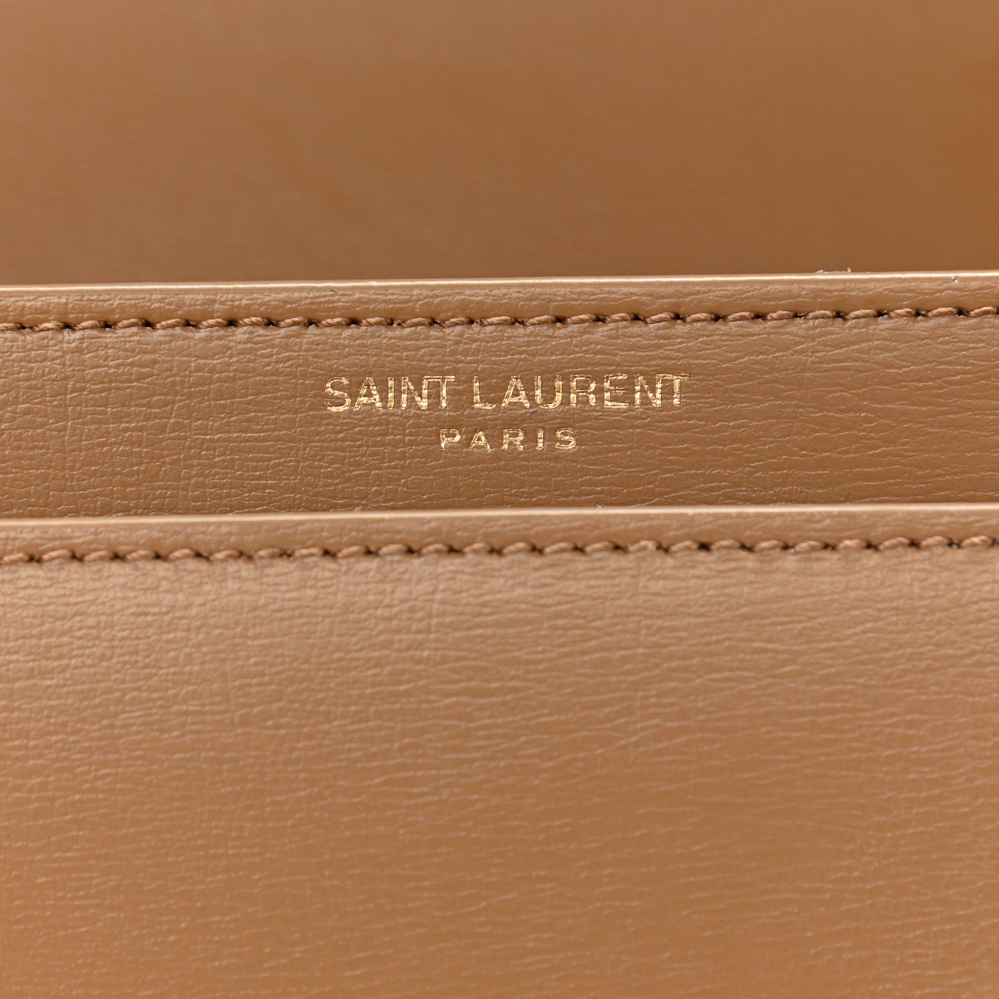 Smooth Calfskin Medium Monogram Sunset Satchel Natural Tan