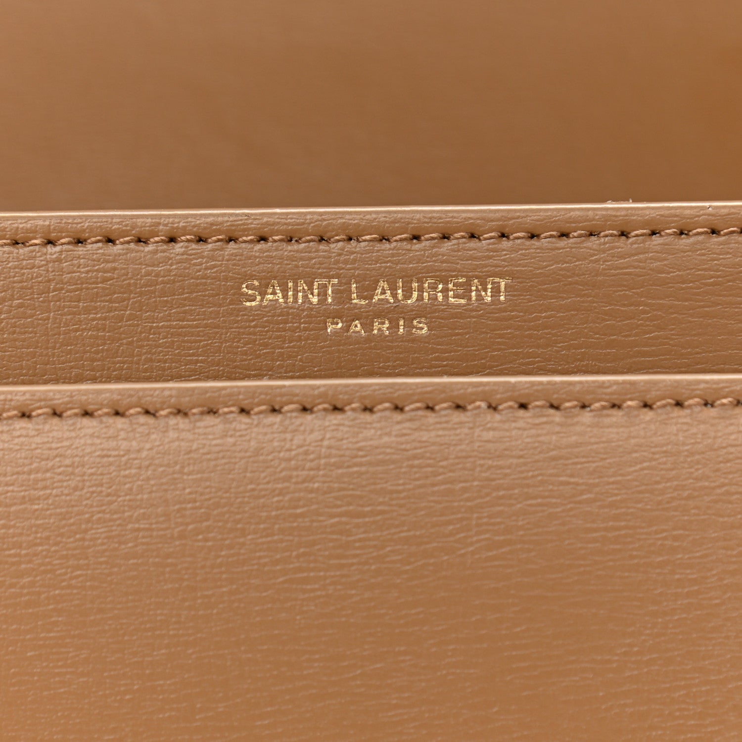 Saint Laurent Smooth Calfskin Medium Monogram Sunset Satchel Natural Tan 9 of 11