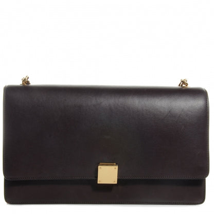 Celine Smooth Calfskin Medium Case Chain Flap Burgundy 1 of 8