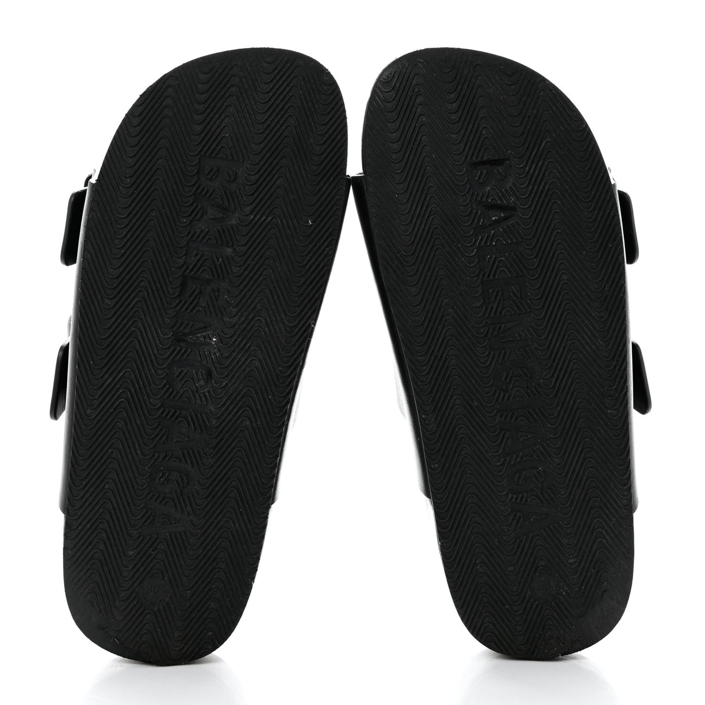 Smooth Nappa Mallorca Platform 50mm Slide Sandals 36 Black