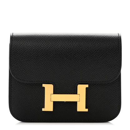 Hermes Epsom Constance Slim Wallet Black 1 of 7