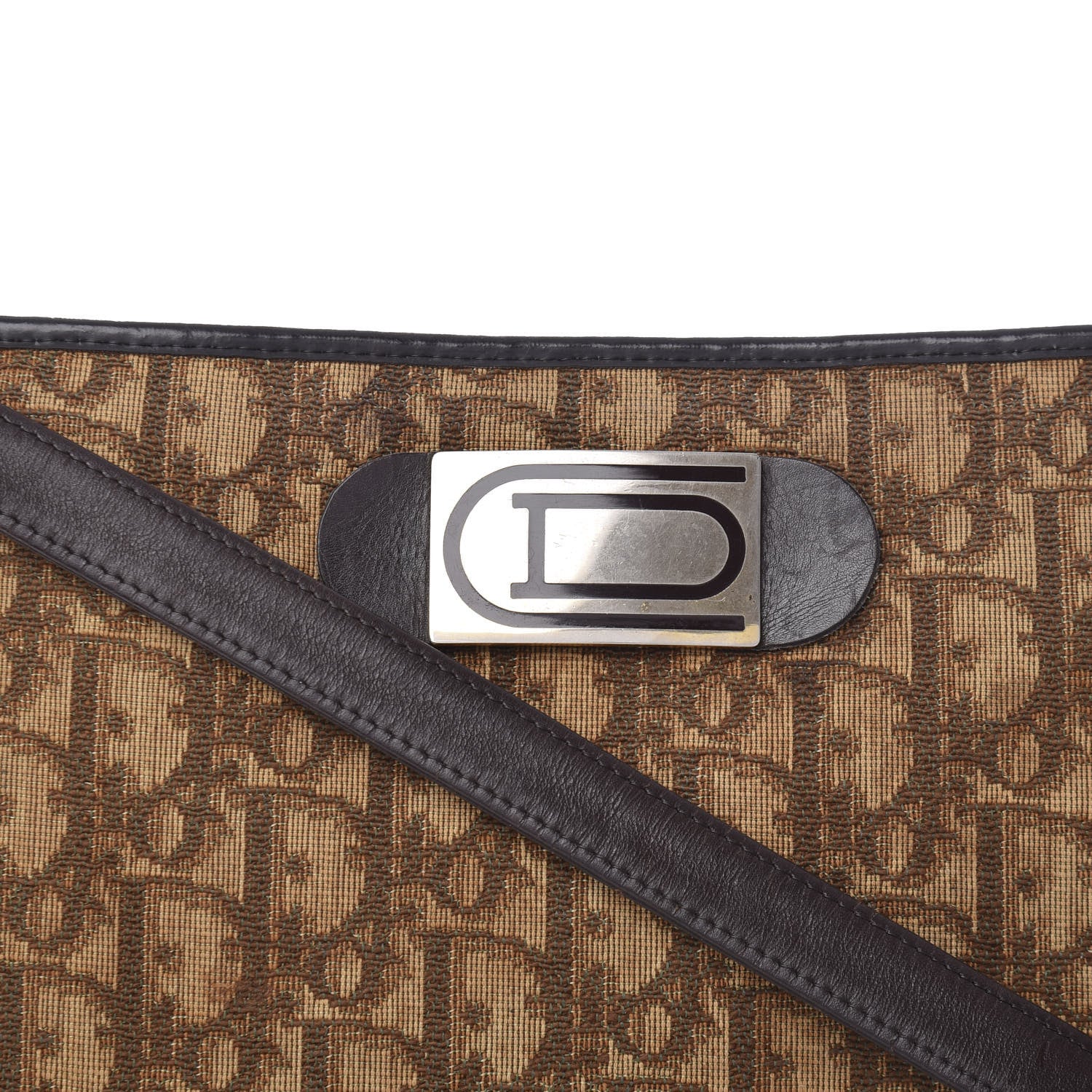 Christian Dior Monogram Shoulder Bag Brown 8 of 9