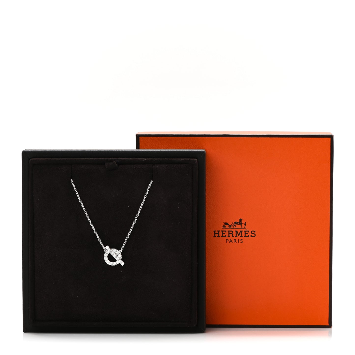 18K White Gold Diamond Finesse Pendant Necklace