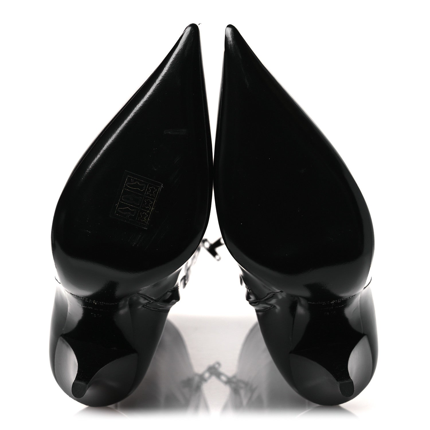 Saint Laurent Vitello Marilyn Raven 110 Buba Knee High Boots 37 Black 7 of 10