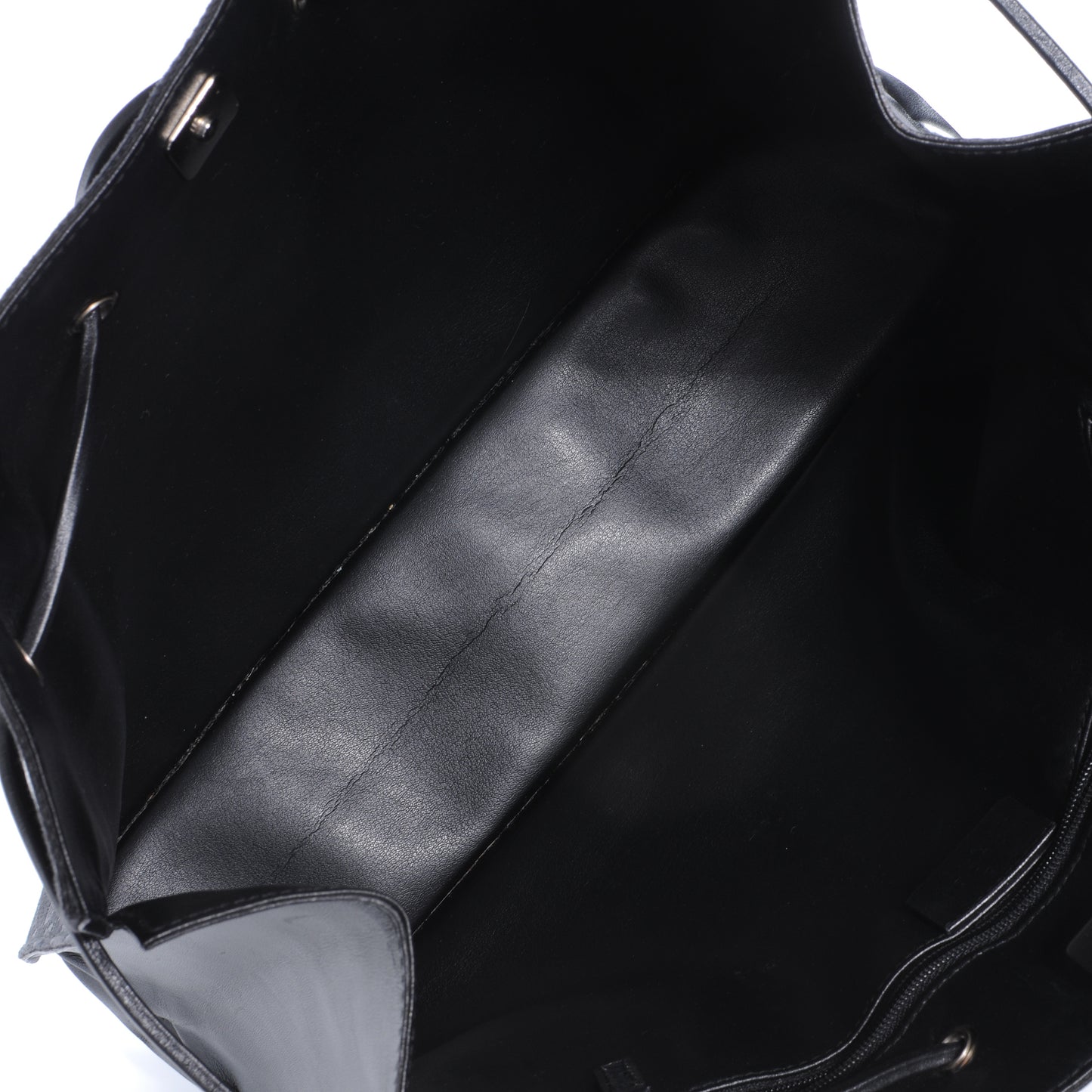Monogram Drawstring Shoulder Bag Black