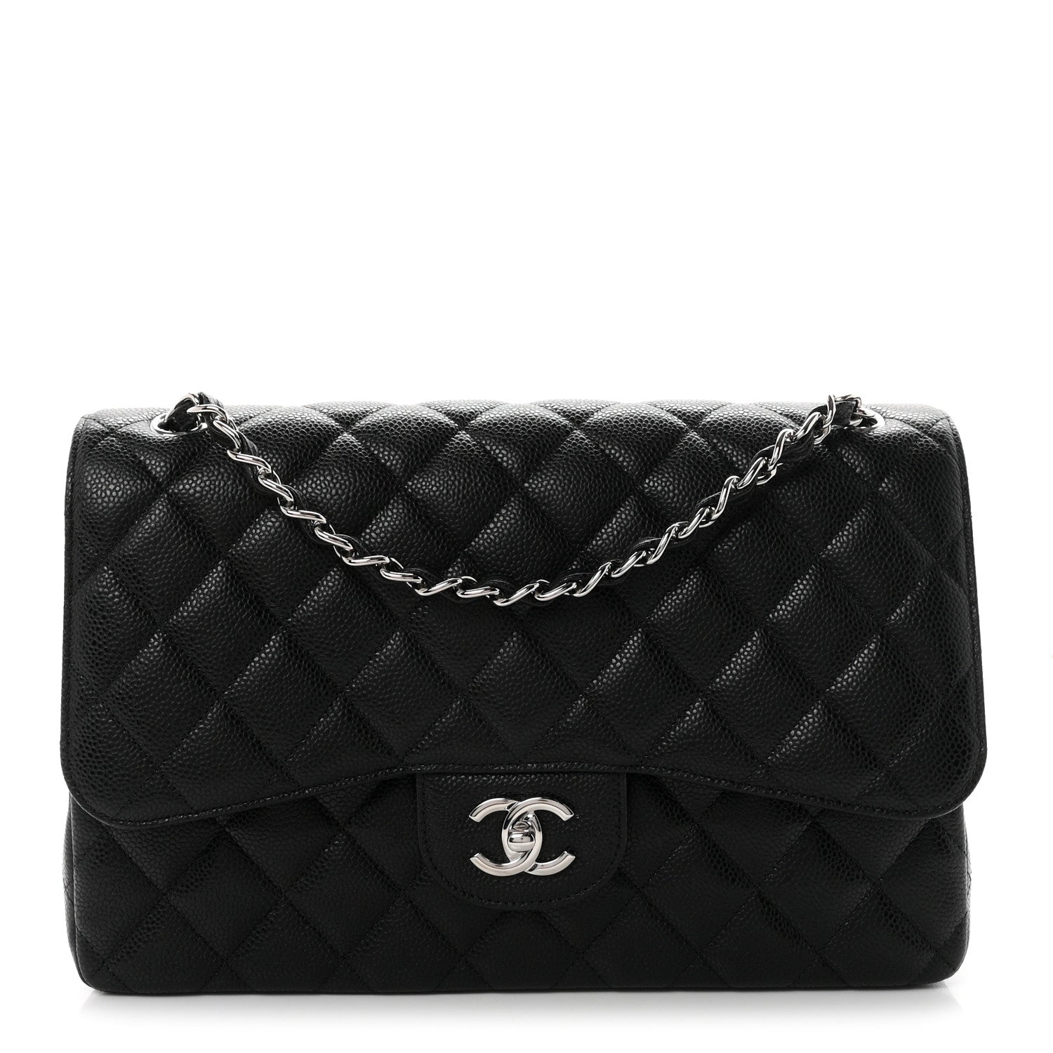 Chanel Caviar Quilted Jumbo Double Flap Black 1 of 11