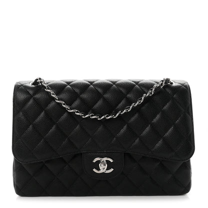Chanel Caviar Quilted Jumbo Double Flap Black 1 of 11