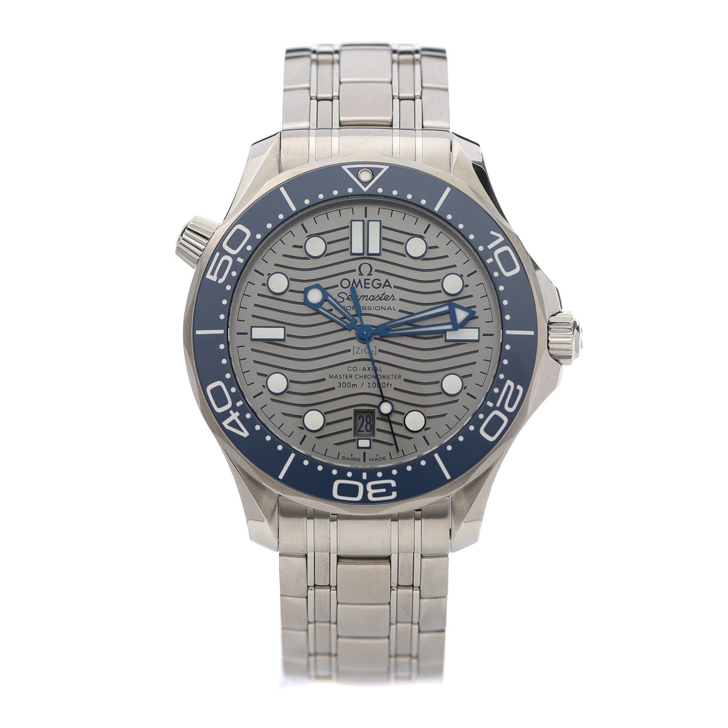 Stainless Steel 42mm Seamaster Diver 300M Co-Axial Master Chronometer Automatic Watch Grey 210.30.42.20.06.001