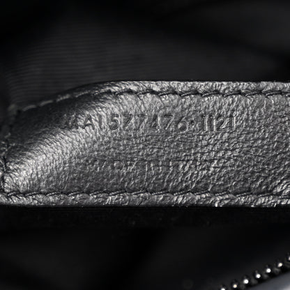 Saint Laurent Lambskin Quilted Monogram Monochrome Small Loulou Puffer Chain Satchel Black 7 of 10