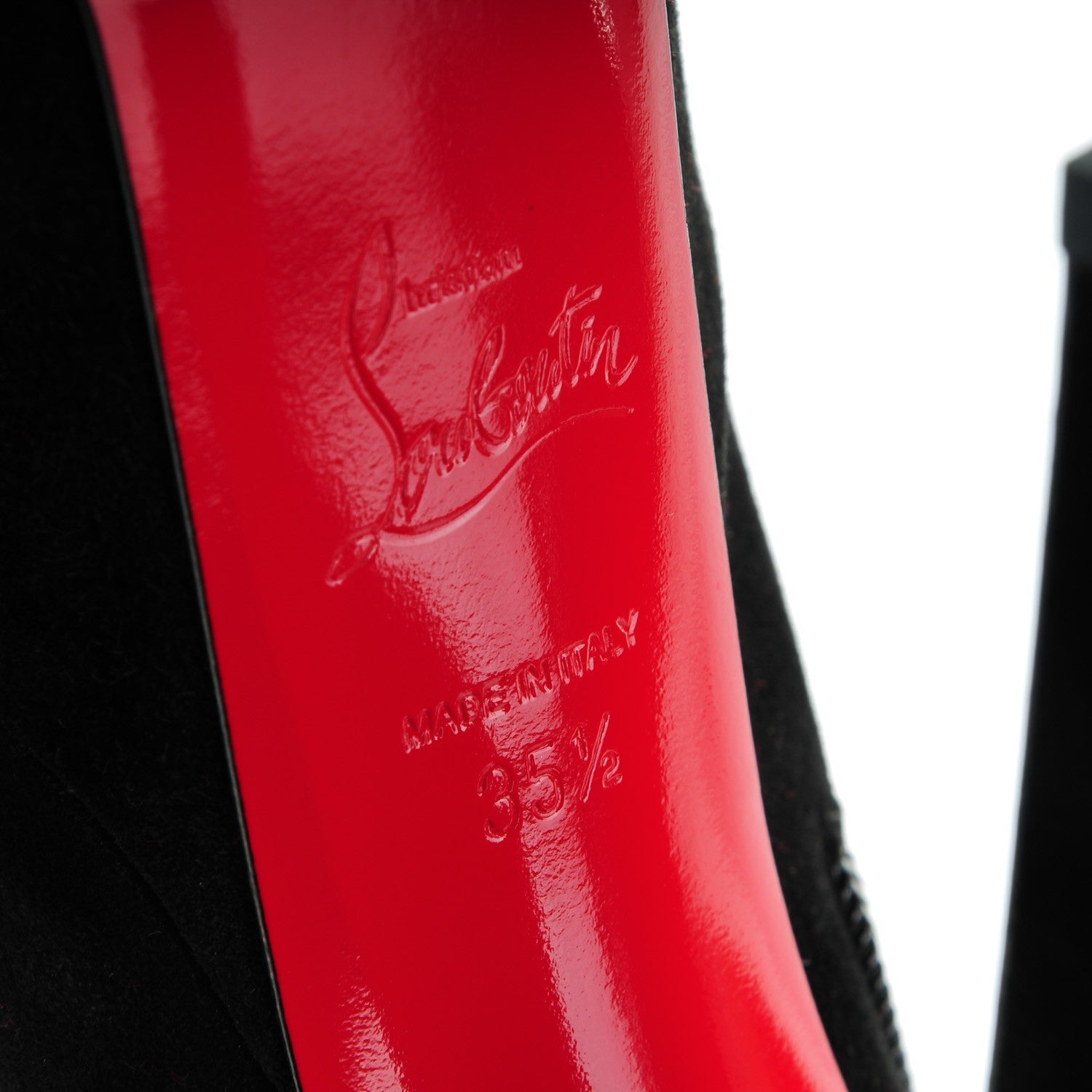 Christian Louboutin Veau Velours Fierce 160 Ankle Boots 35.5 Black 6 of 8