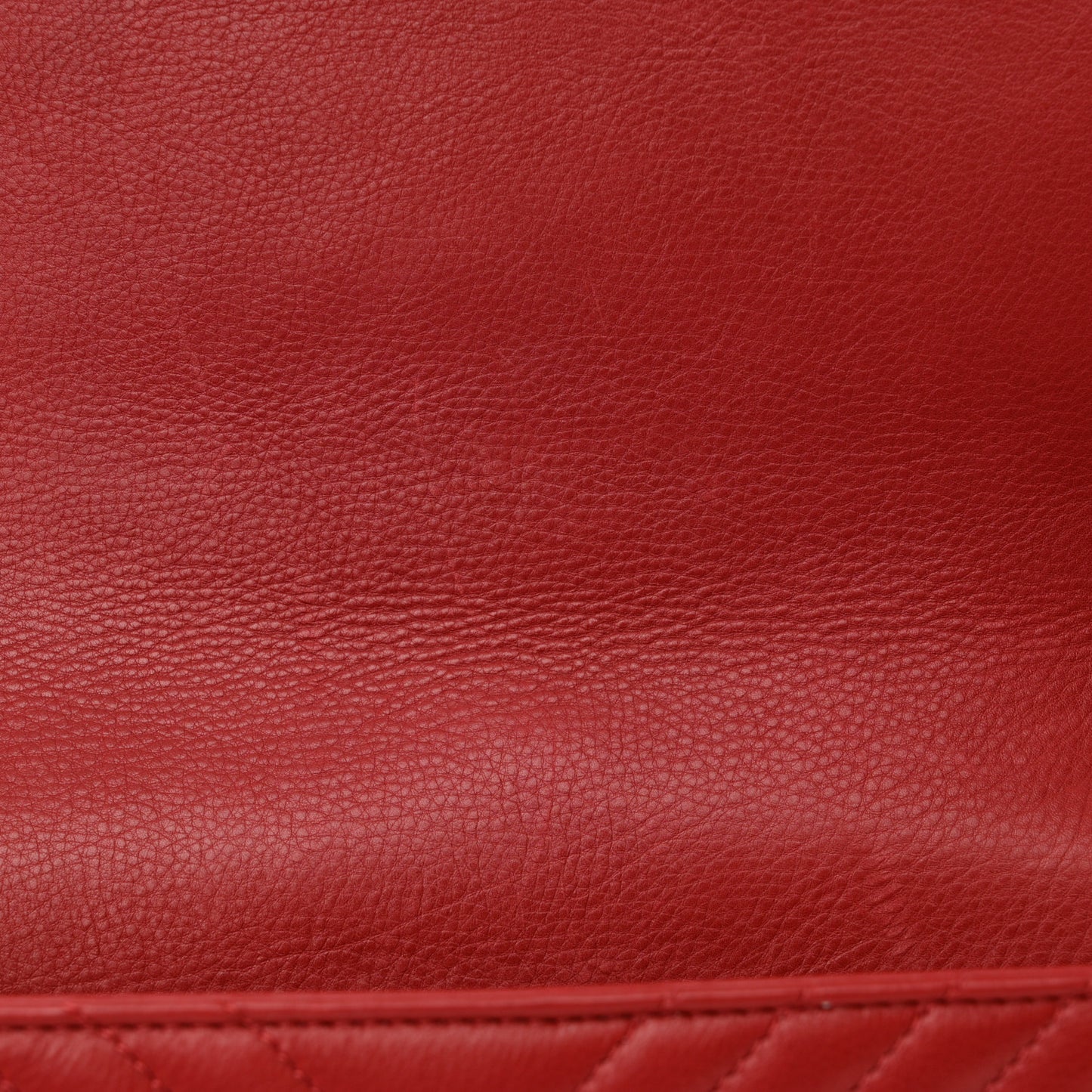 Calfskin Chevron Quilted Rock The Corner Flap Red