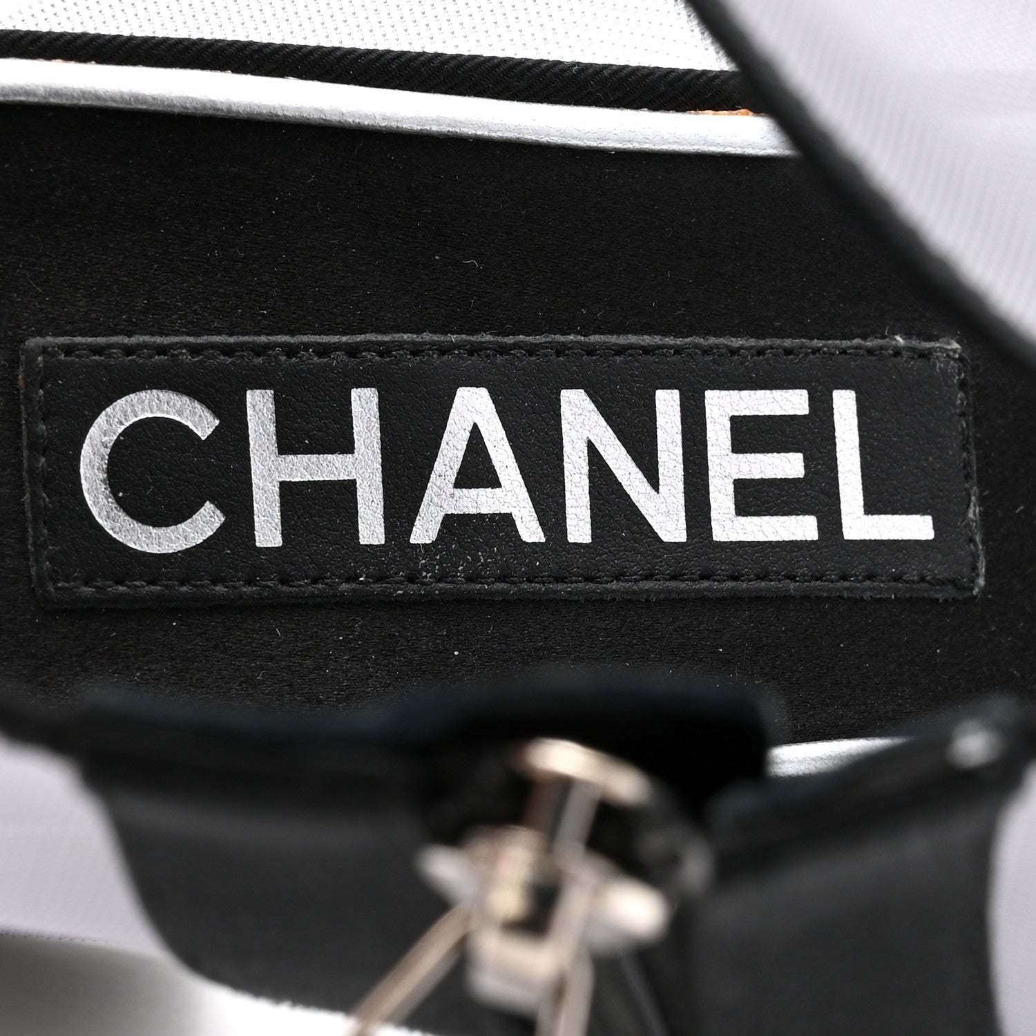 Chanel Mesh Grosgrain Camellia Short Boots 36 Grey Black 7 of 13