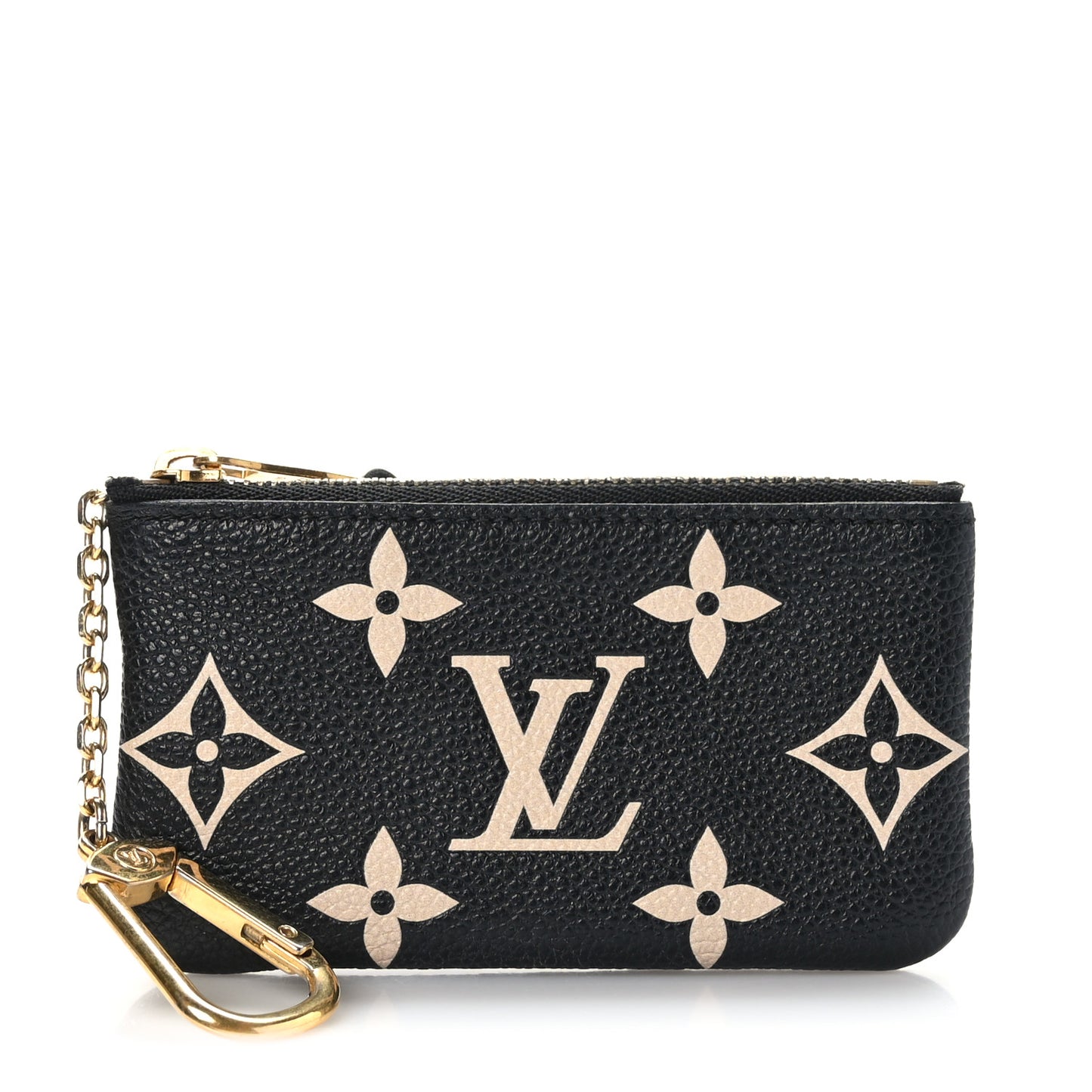 Empreinte Monogram Giant Key Pouch Black Beige