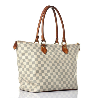 Louis Vuitton Damier Azur Saleya MM 4 of 17