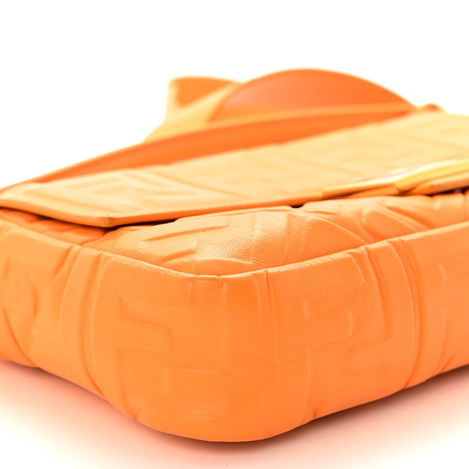 Fendi Nappa FF 1974 Embossed Baguette Clementine 8 of 9