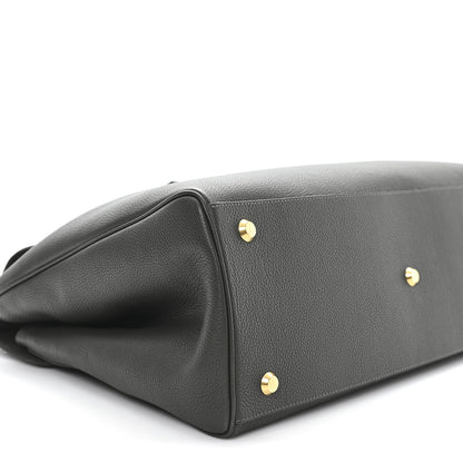 Balenciaga Grained Calfskin Carrie Cary All Bag Khaki 8 of 9