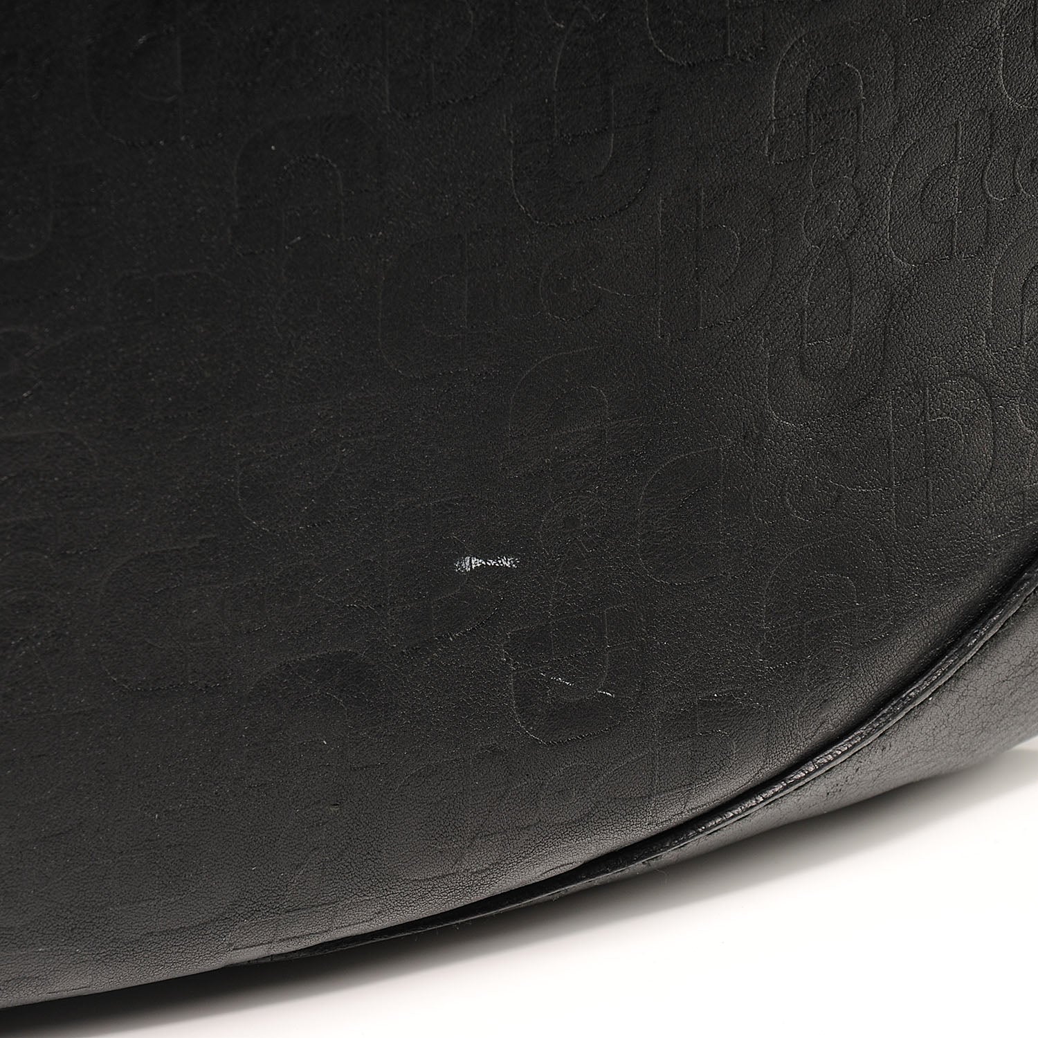 Gucci Calfskin Horsebit Embossed Large Half Moon Hobo Black 5 of 8