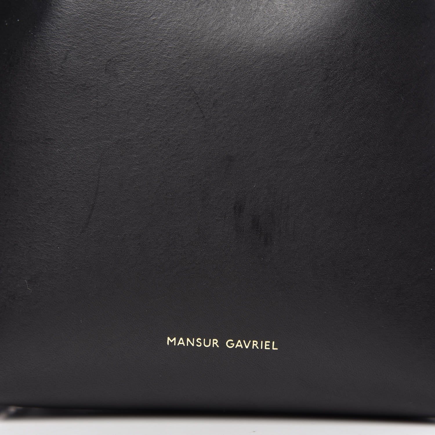 Mansur Gavriel Vegetable Tanned Calfskin Mini Mini Bucket Bag Black Flamma 8 of 8