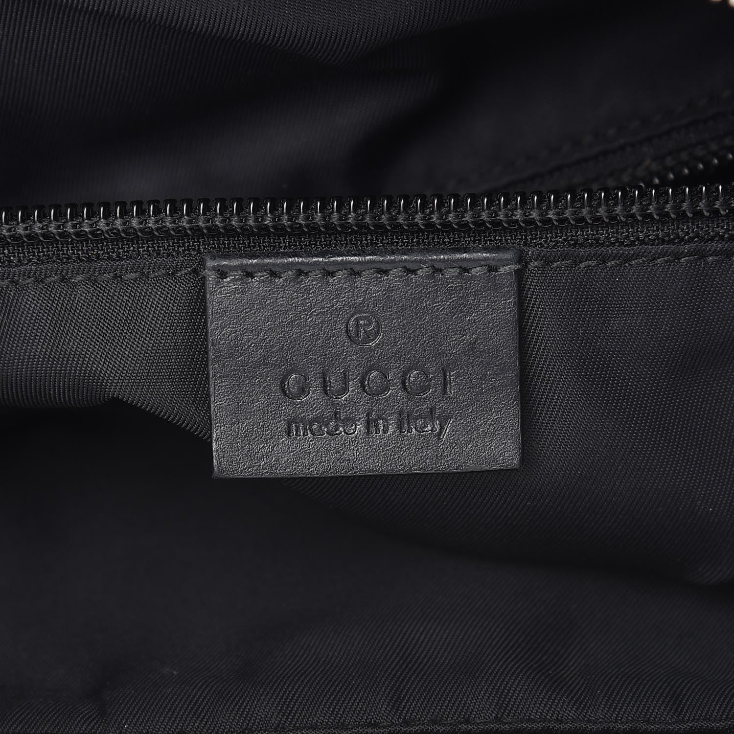 Gucci GG Supreme Monogram Web Messenger Bag Black 6 of 11
