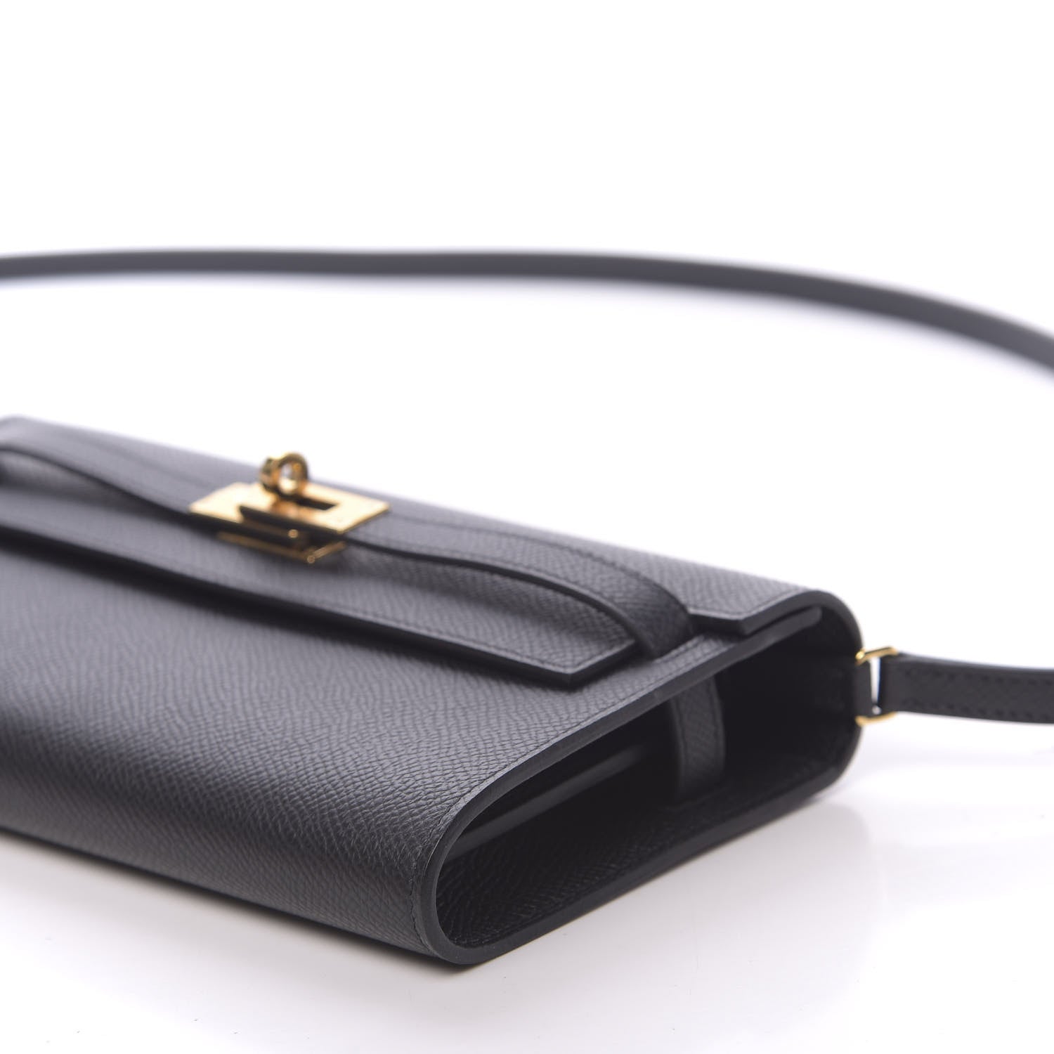 Hermes Epsom Kelly Wallet To Go Black 8 of 10