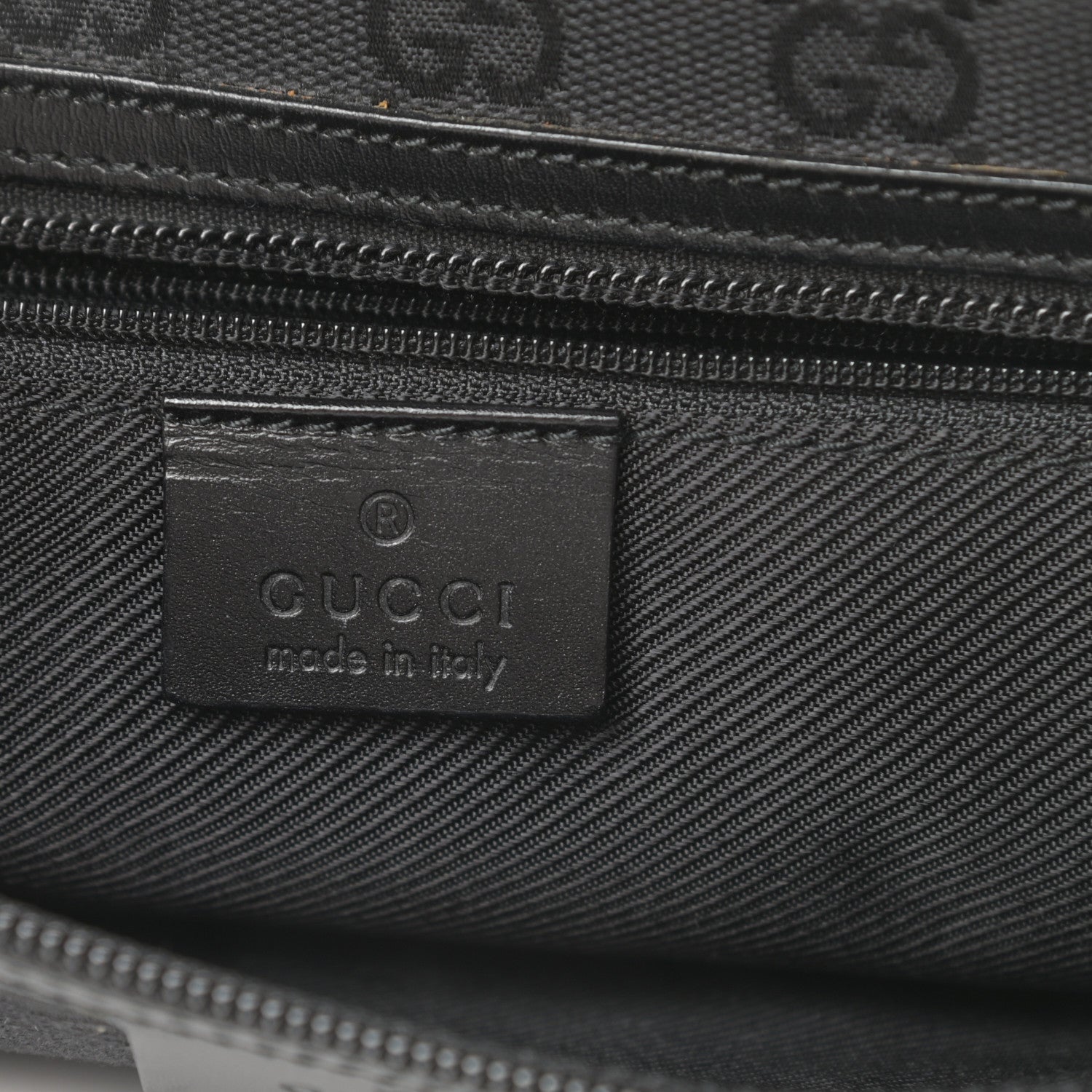 Gucci Monogram Messenger Bag Black 6 of 10