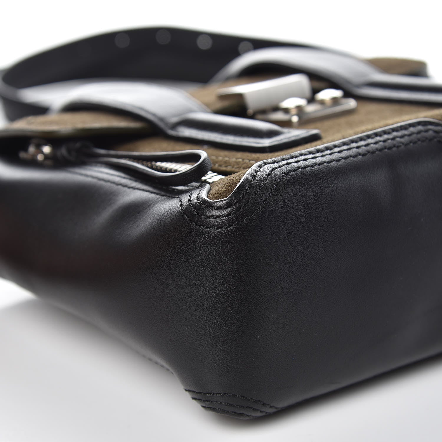 3.1 Phillip Lim 3.1 Suede Calfskin Mini Pashli Satchel Dark Moss 8 of 13