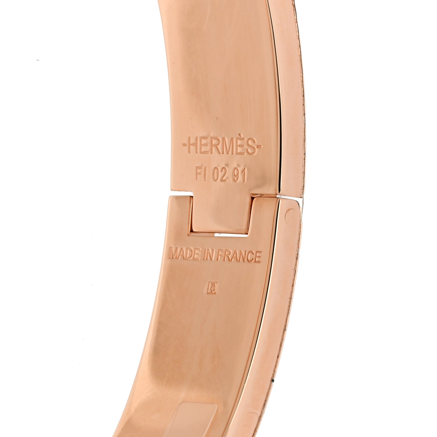 Hermes Enamel Narrow Fusion Clic Clac H Bracelet GM Lilas Ultramarine 4 of 5
