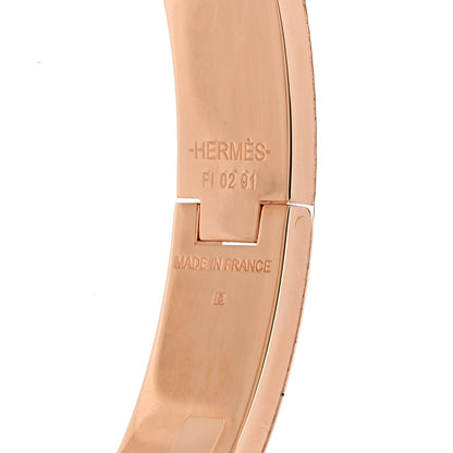 Hermes Enamel Narrow Fusion Clic Clac H Bracelet GM Lilas Ultramarine 4 of 5