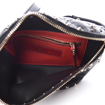 Valentino Garavani Lambskin Rockstud Spike Belt Bag Black 5 of 8