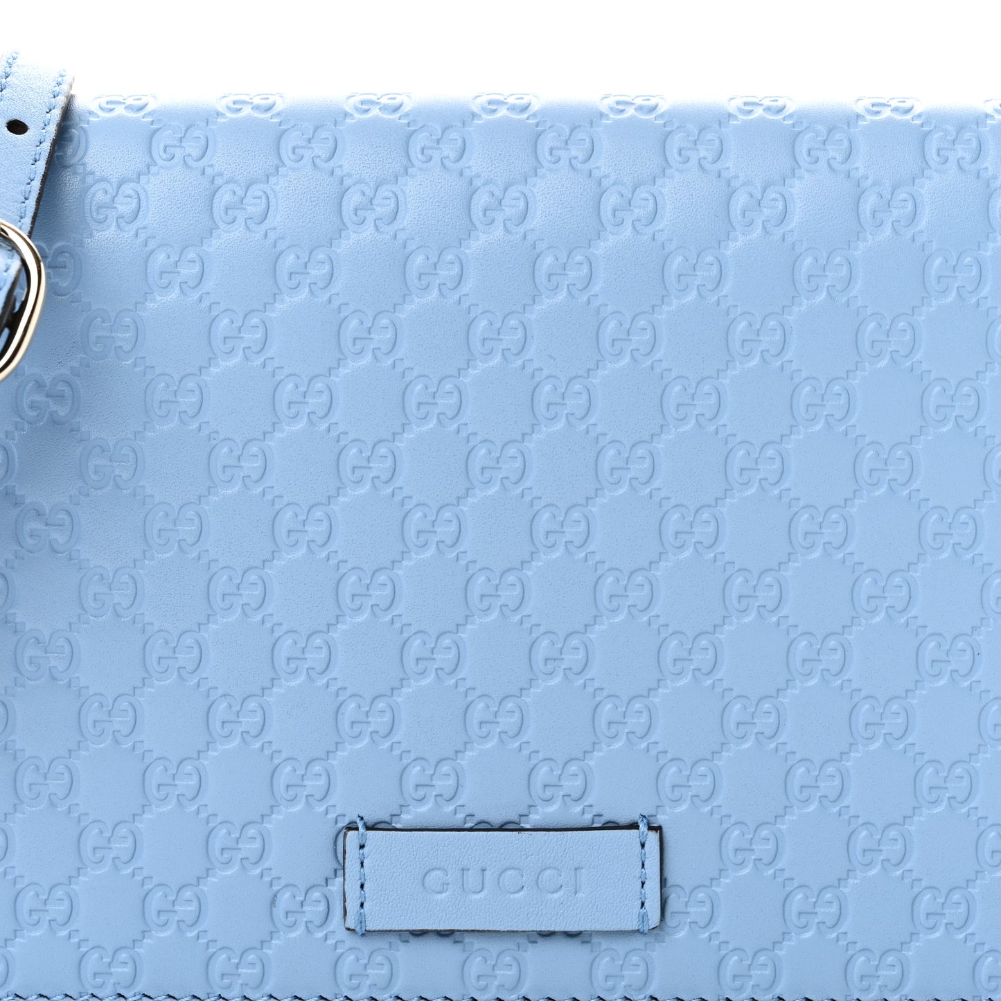 Microguccissima Crossbody Wallet Mineral Blue