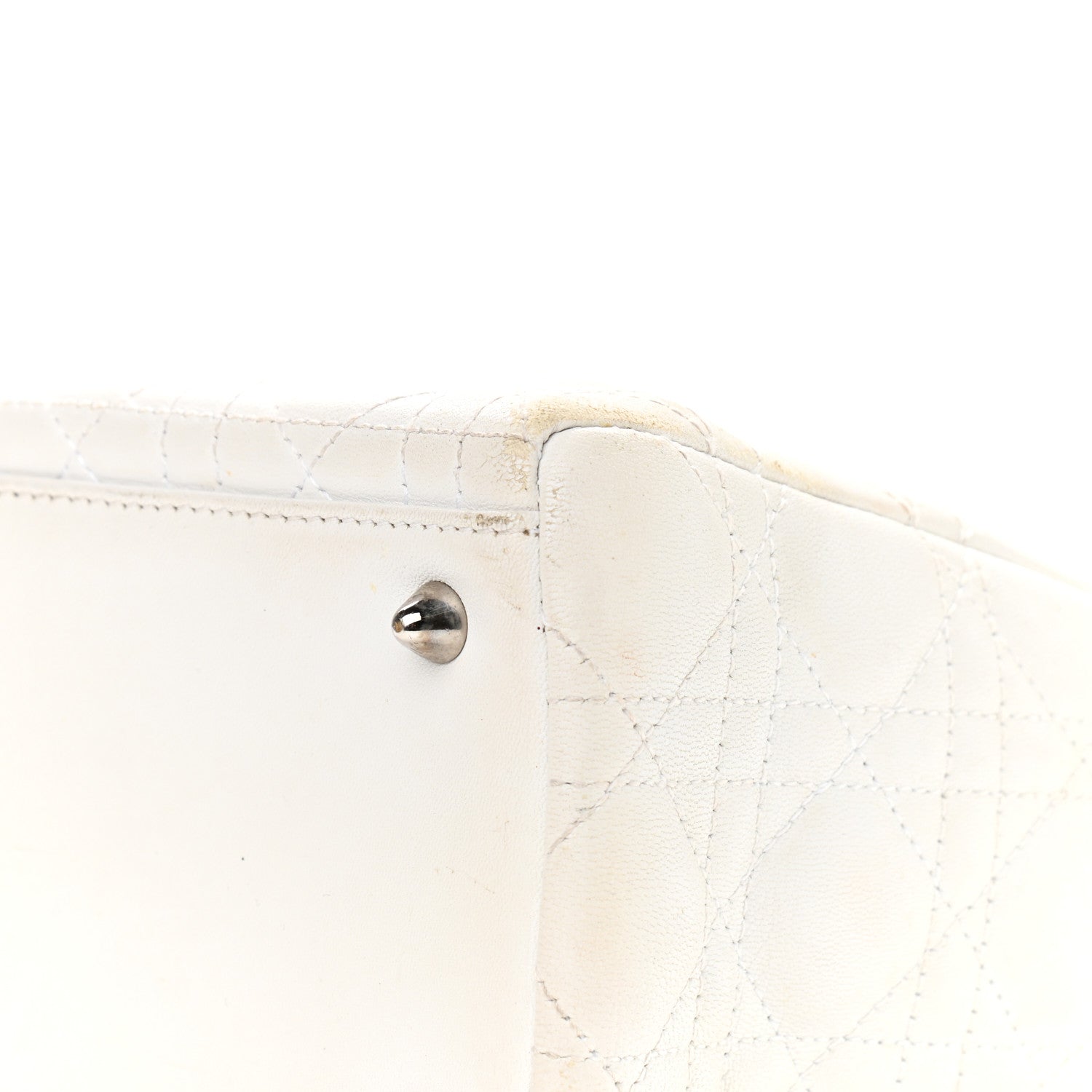 Christian Dior Lambskin Cannage Medium Lady Dior White 24 of 24