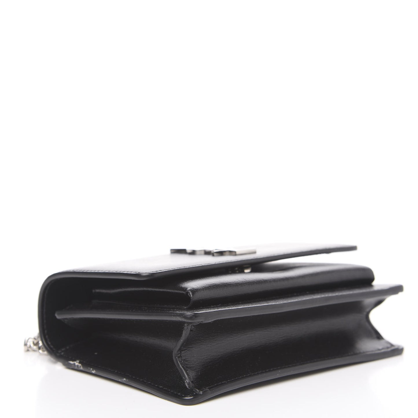 Calfskin Monogram Sunset Chain Wallet Black