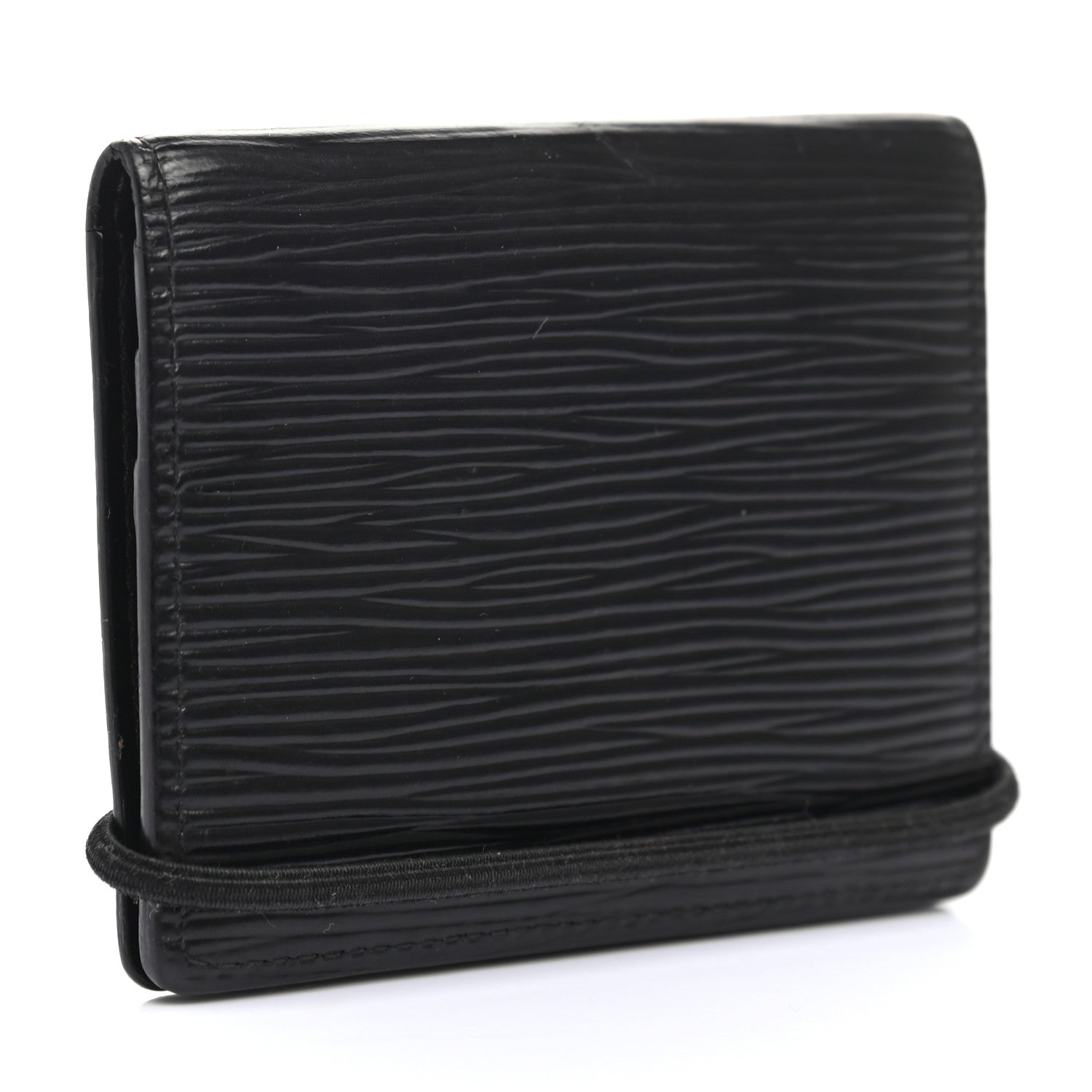 Louis Vuitton Epi Porte Monnaie Elastique Wallet Black 3 of 7